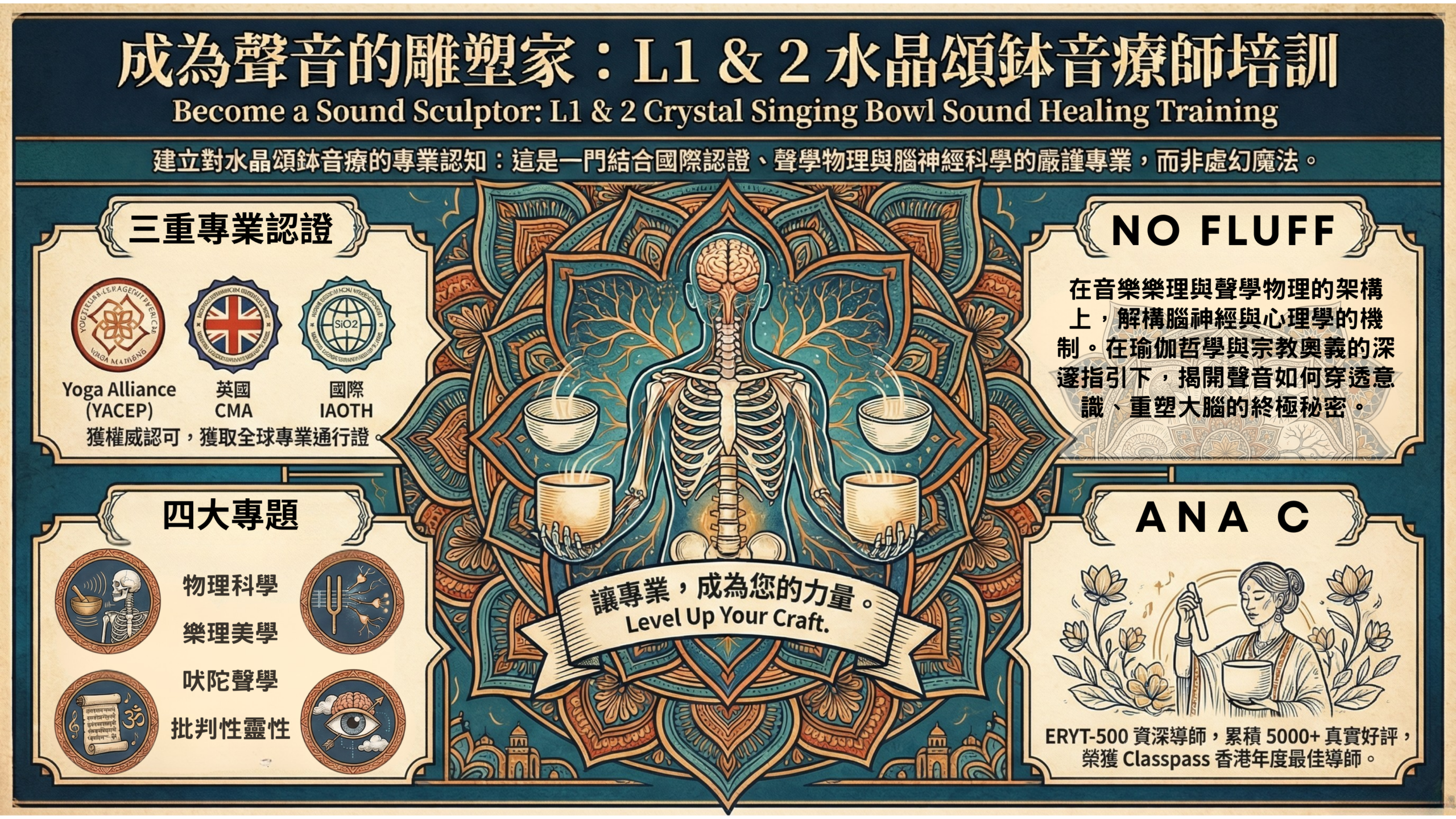 一/二級水晶頌缽冥想音療師培訓招生 by Ana C x Om Mindful 一/二級水晶頌缽冥想音療師培訓招生 by Ana C x Om Mindful